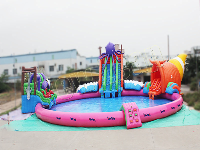 inflatable octopus water slide