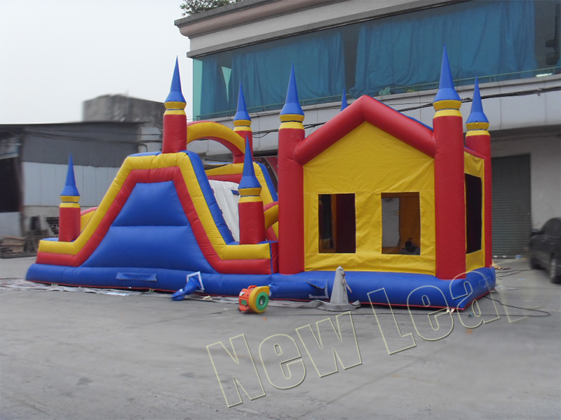 Combo slide bouncy castle 