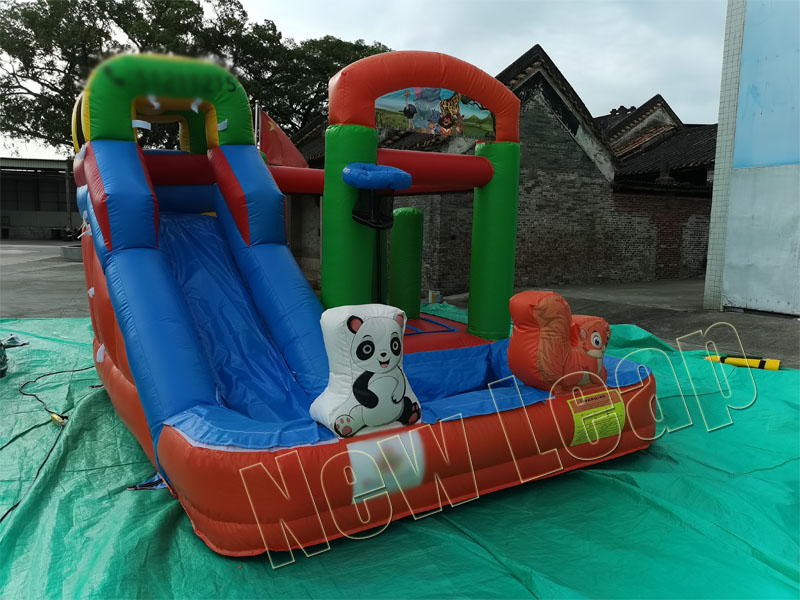 inflatable bouncy slide pool