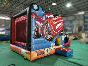 car theme inflatable bouncy slide