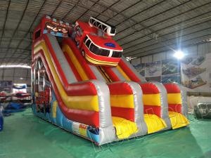 fire engine inflatable slide