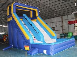 inflatable slide with splash water slide