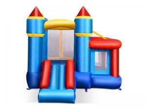 bouncy playhouse with slide