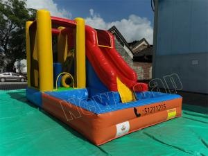 inflatable water slide combo pool